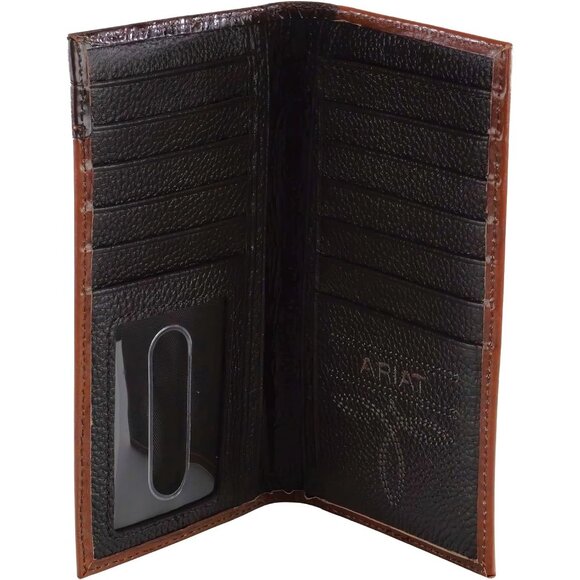 Men's Oak Embossed Rodeo Wallet - Picture 4 of 12